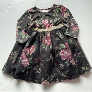 Youngland black floral dress